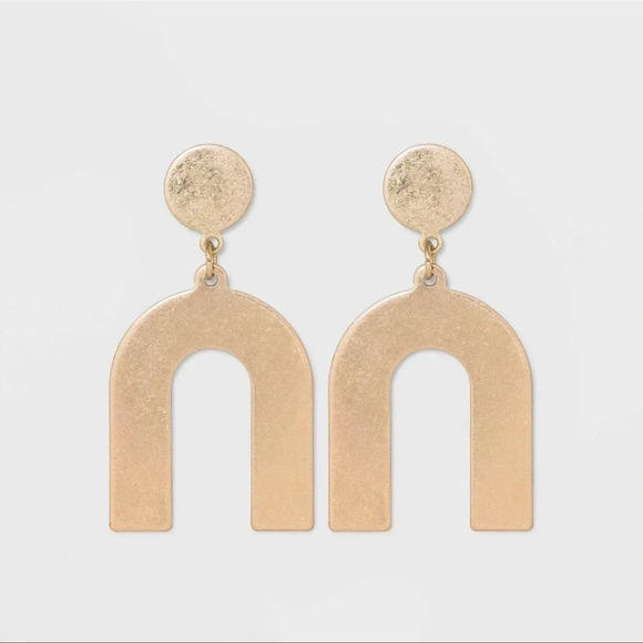 Universal Thread Geometric Drop Earrings​​ - Picture 1 of 3